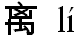 Chinese karakters - scheiding 